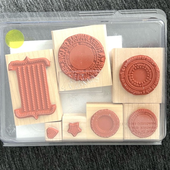 GUC Stampin Up! Sweet Celebrations Stamp set with blocks - Picture 3 of 3